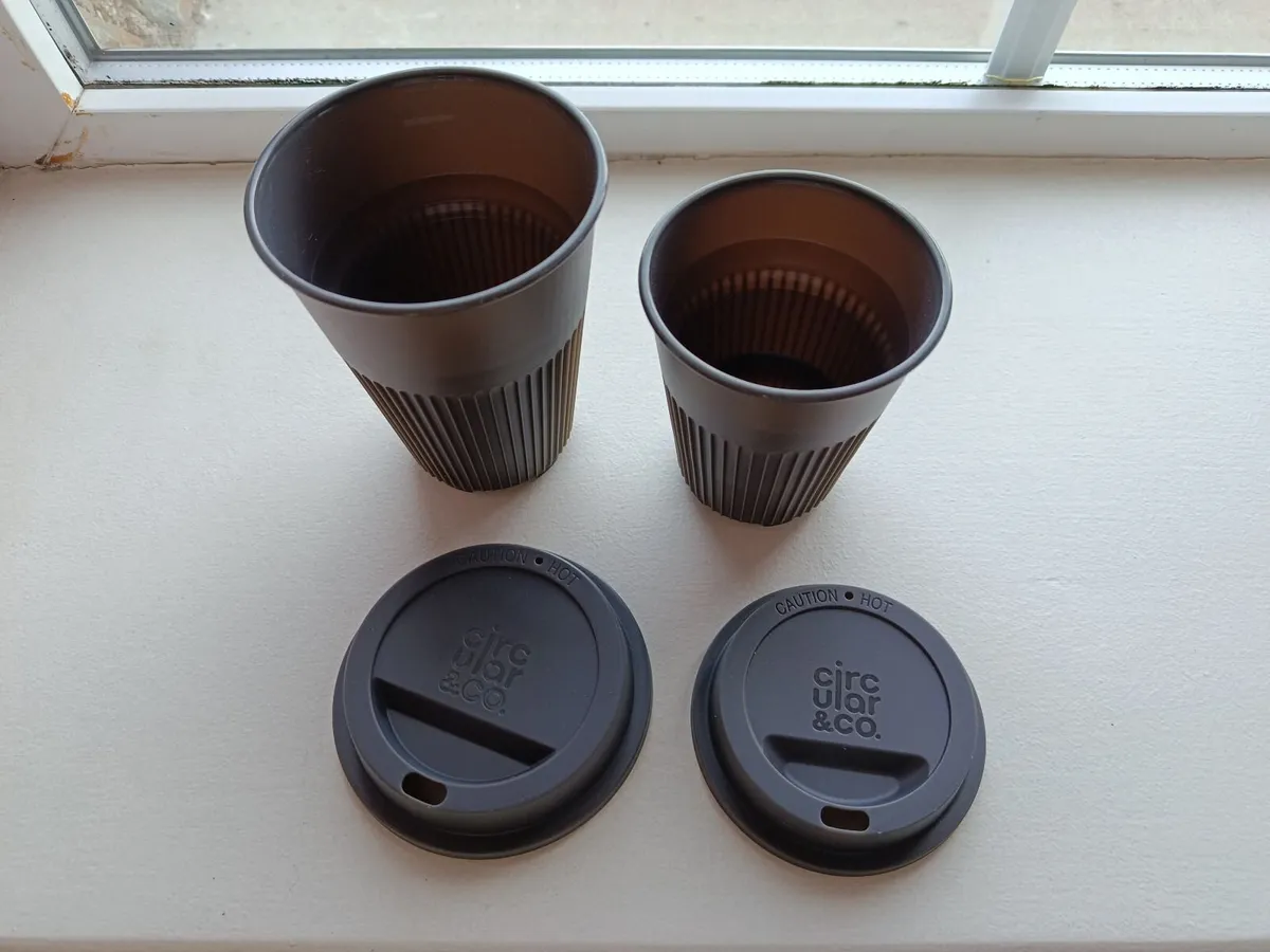 Coffee cups and Lids / Reusable to go cups.. - Image 2