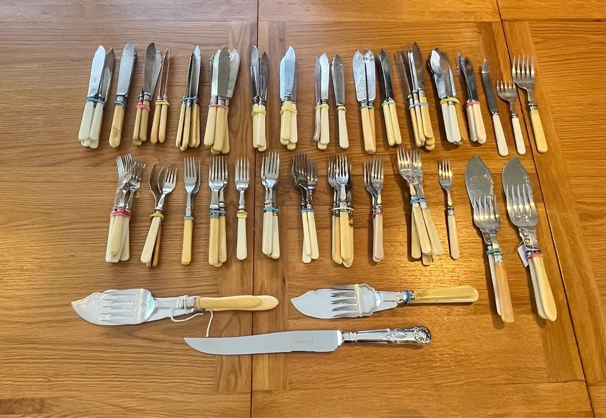 Antique Fish Cutlery Collection - Image 1