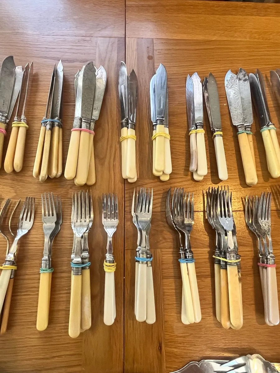 Antique Fish Cutlery Collection - Image 3