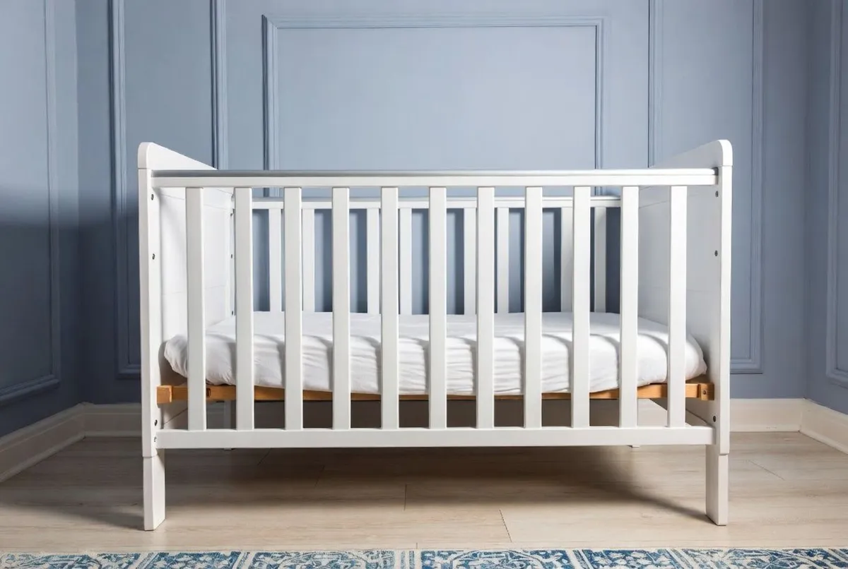 Small Baby Cot With Mattress – Excellent Condition - Image 2
