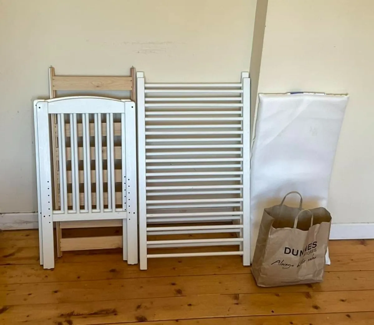 Small Baby Cot With Mattress – Excellent Condition - Image 3