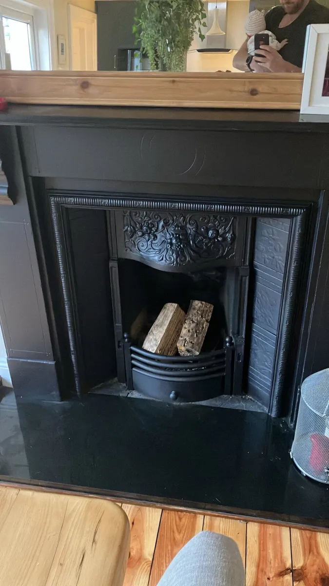 Antique Open Fire, Fireplace and Hearth - Image 2