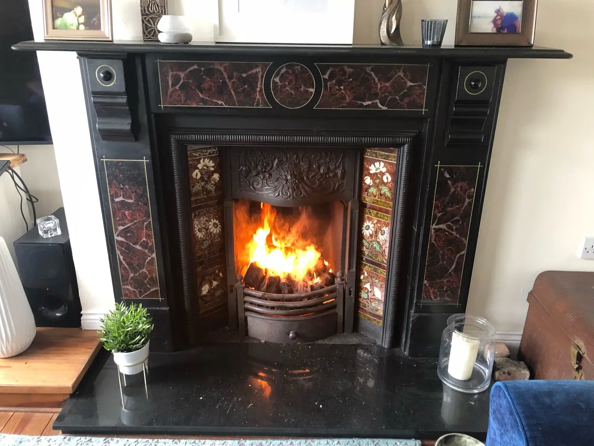 Antique Open Fire, Fireplace and Hearth - Image 3
