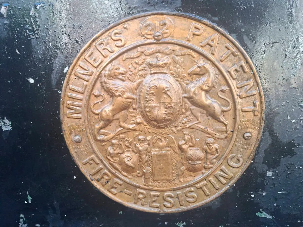 Rare Antique Milners Safe Co. Liverpool Chest Safe - Image 3