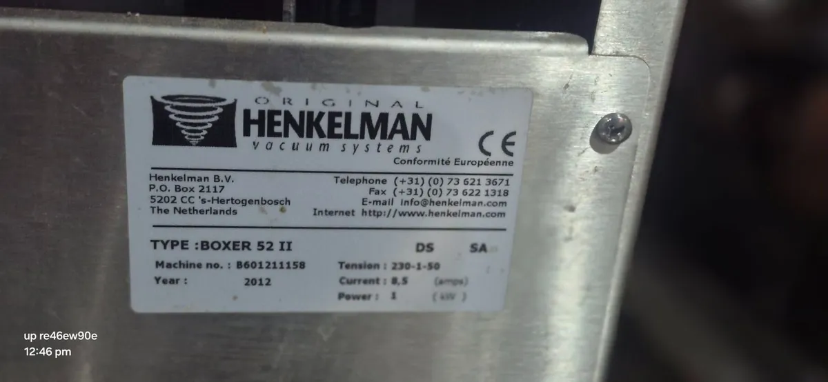 Henkelman Boxer 52 Vacuum Sealer 2012 - Image 1