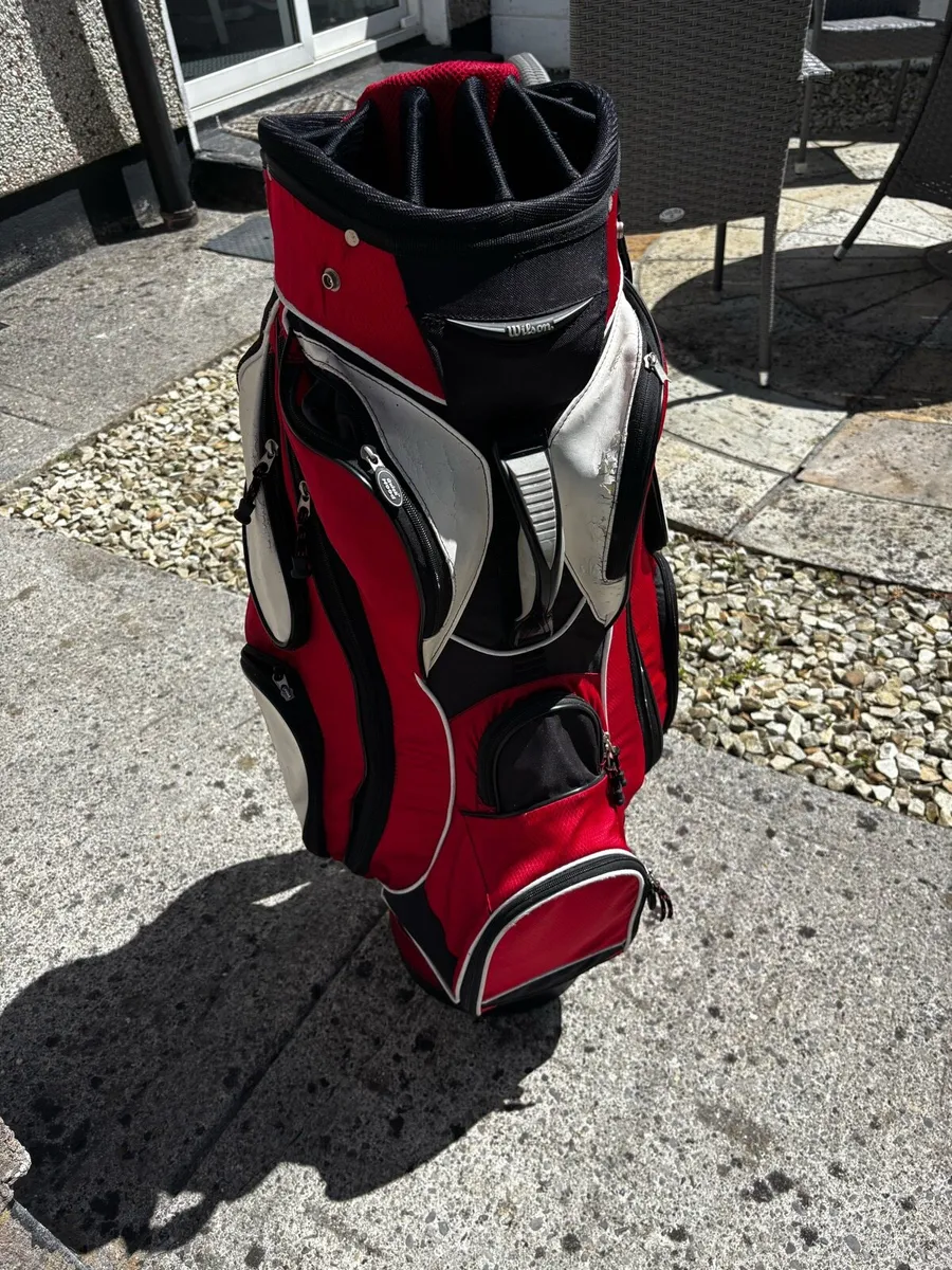 Wilson golf bag and trolley - Image 1
