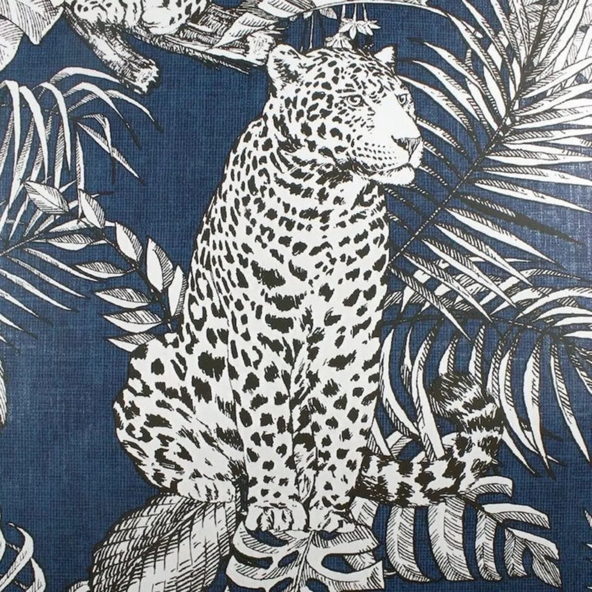 Muriva Darcy James Mamboa Leopard Blue Wallpaper - Image 3