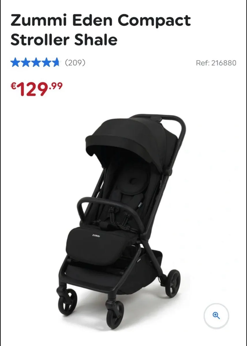 Zummi Eden Compact Stroller Shale - Image 1