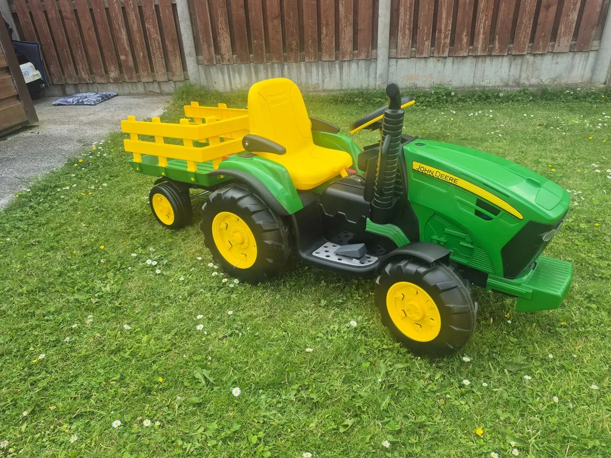 John deere kids electric tractor - Image 2