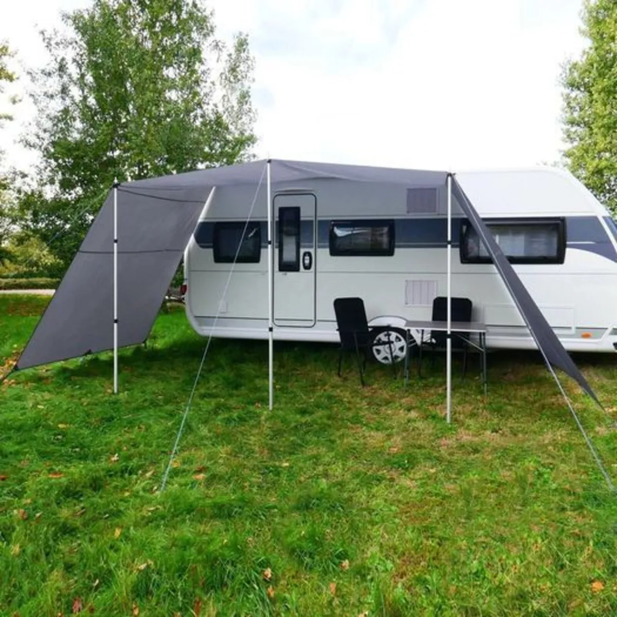 400 x 240 cm Caravan Sun Canopy with Side Panels - Image 2