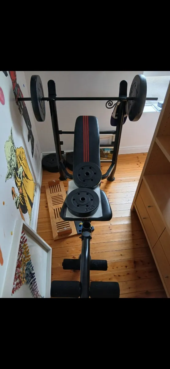 Weight Bench and Weights