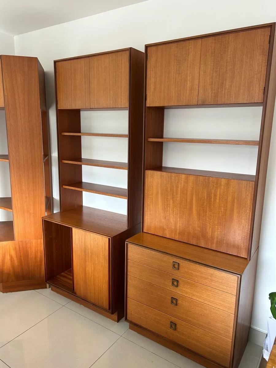 G Plan ladderax teak bays x 3 retro vintage - Image 4