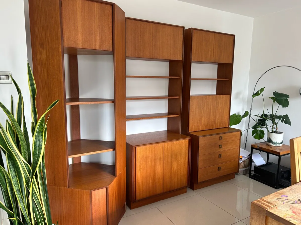 G Plan ladderax teak bays x 3 retro vintage - Image 1