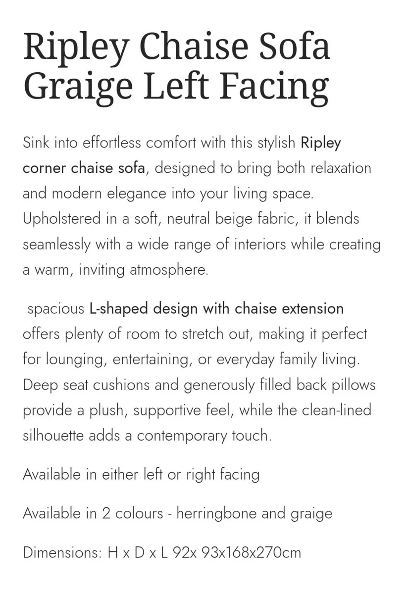 Corner chaise Sofa - Image 2