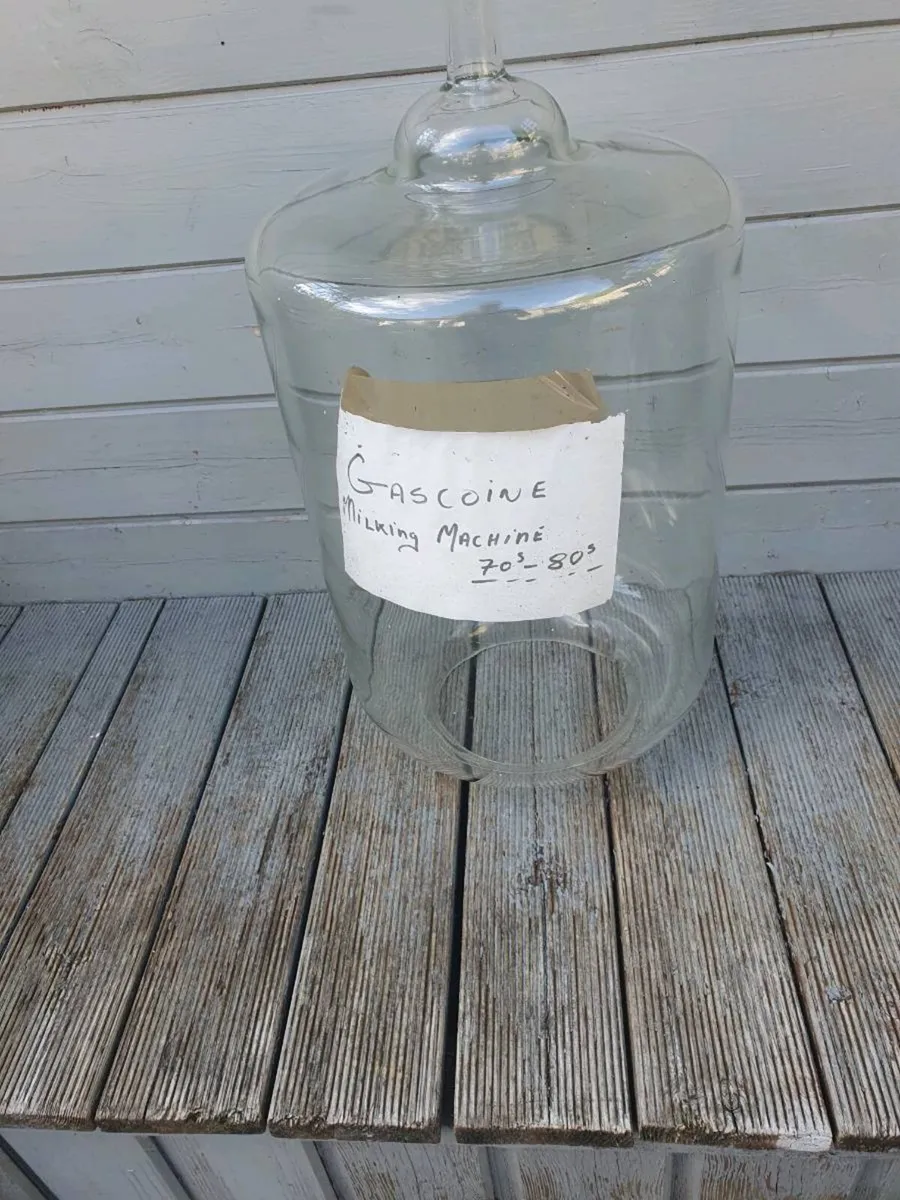 Gasgoine  milking machine glass  jar - Image 1