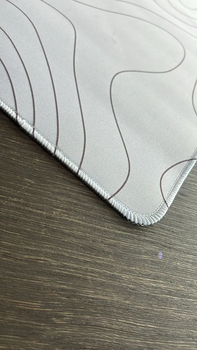 Luxury Black + White Gaming Desk Mat - Image 4