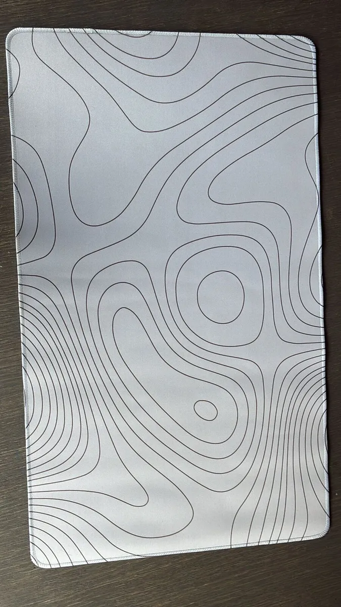 Luxury Black + White Gaming Desk Mat - Image 1