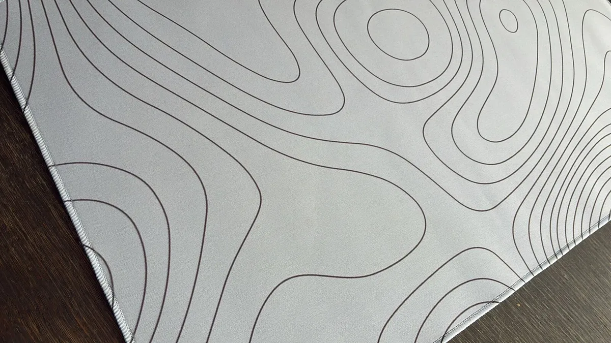 Luxury Black + White Gaming Desk Mat - Image 3