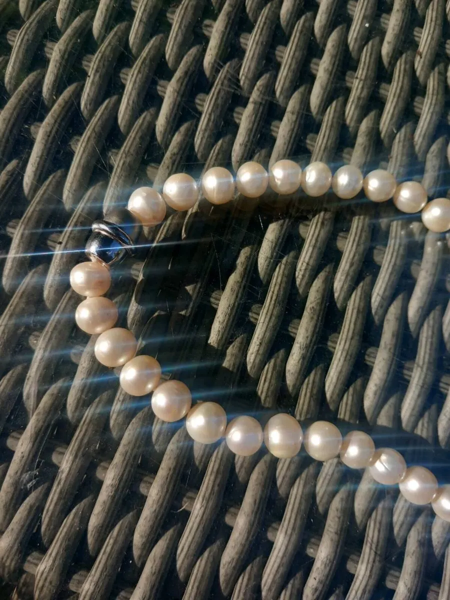 80cm freshwater pearl necklace, free reg post - Image 4