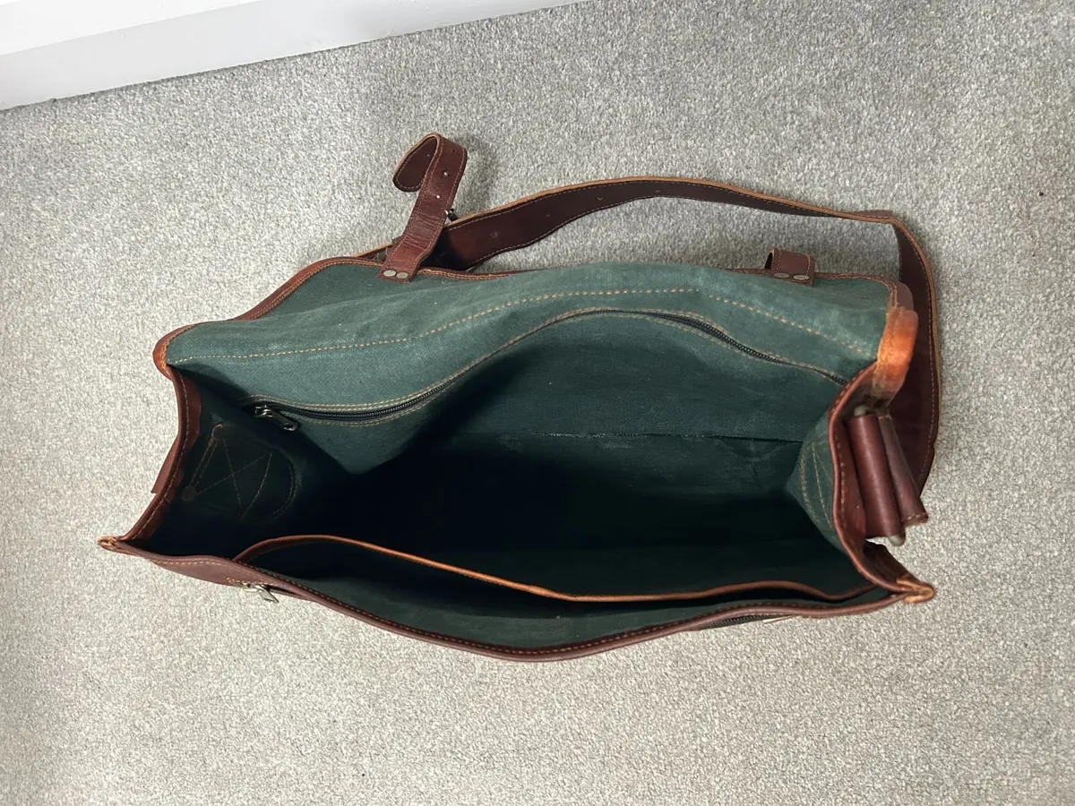 Brown Satchel / Messenger Bag - Personalised James - Image 4