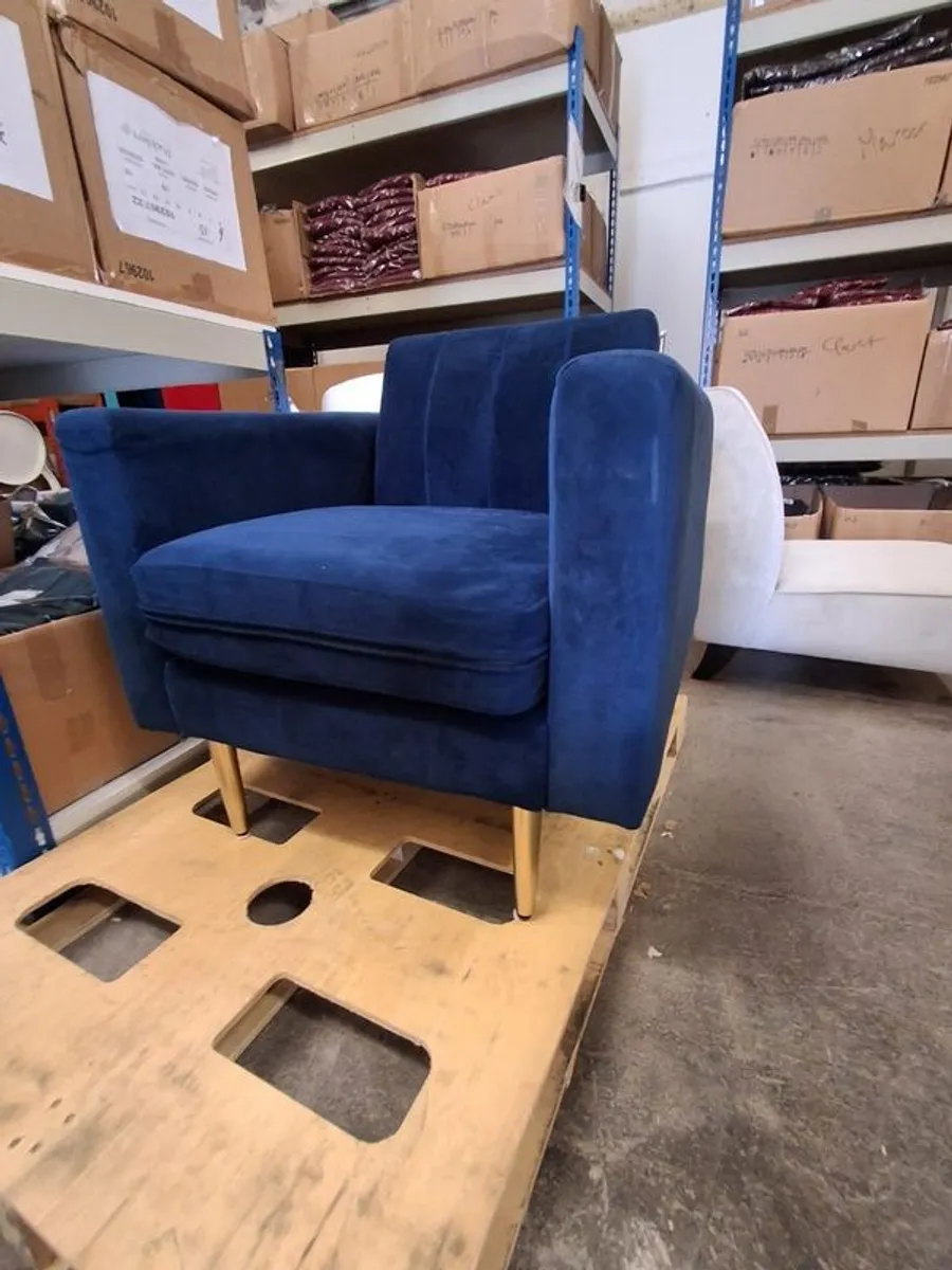 West Elm armchairs x 2 - Image 2