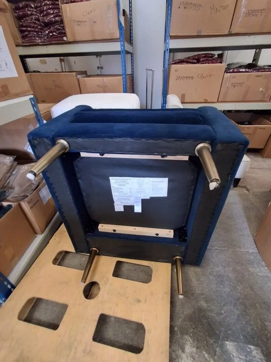 West Elm armchairs x 2 - Image 4