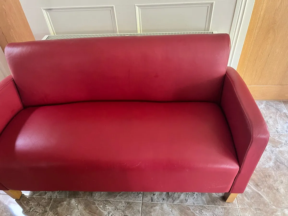 FREE - 3 Seater Leather Sofa - Image 1