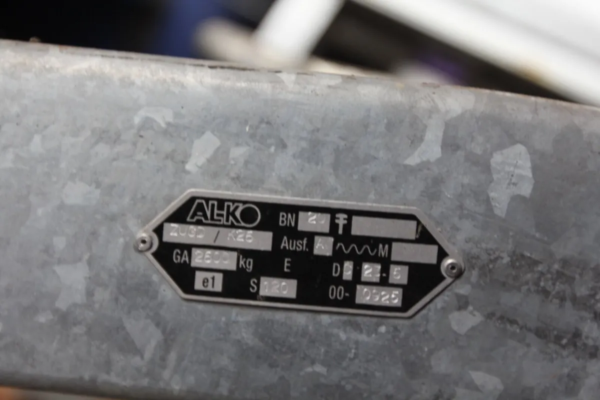 2600kg AL-KO Generator/Plant Trailer - Image 4