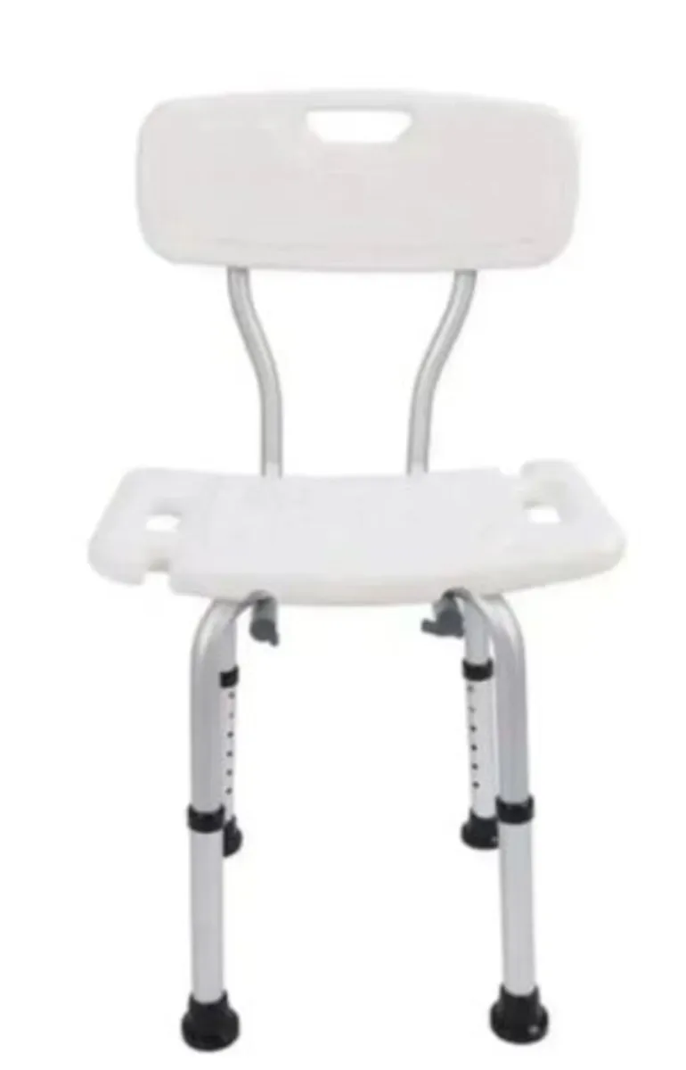 Bath Chair With Backrest Height Adjustable Seat - Image 3