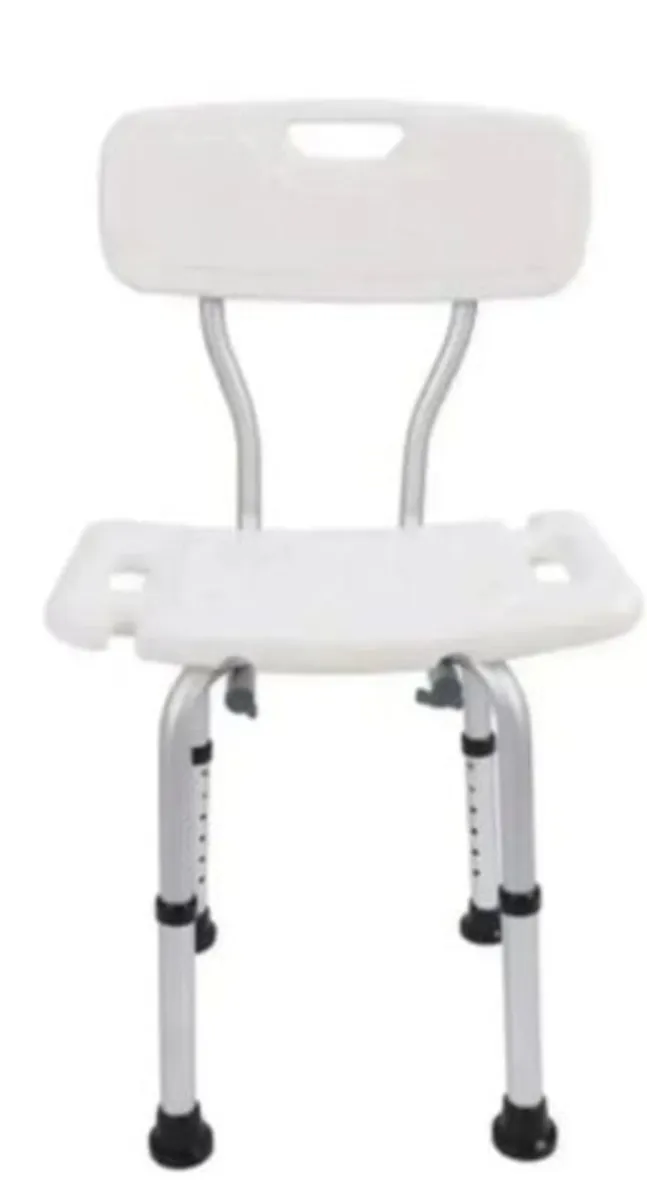 Bath Chair With Backrest Height Adjustable Seat - Image 2