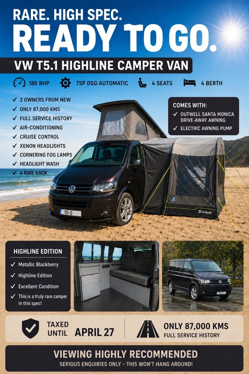 VW Transporter Campervan T5.1 Highline - Image 1