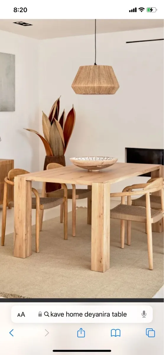 Kave home Deyanira oak table new in box - Image 1