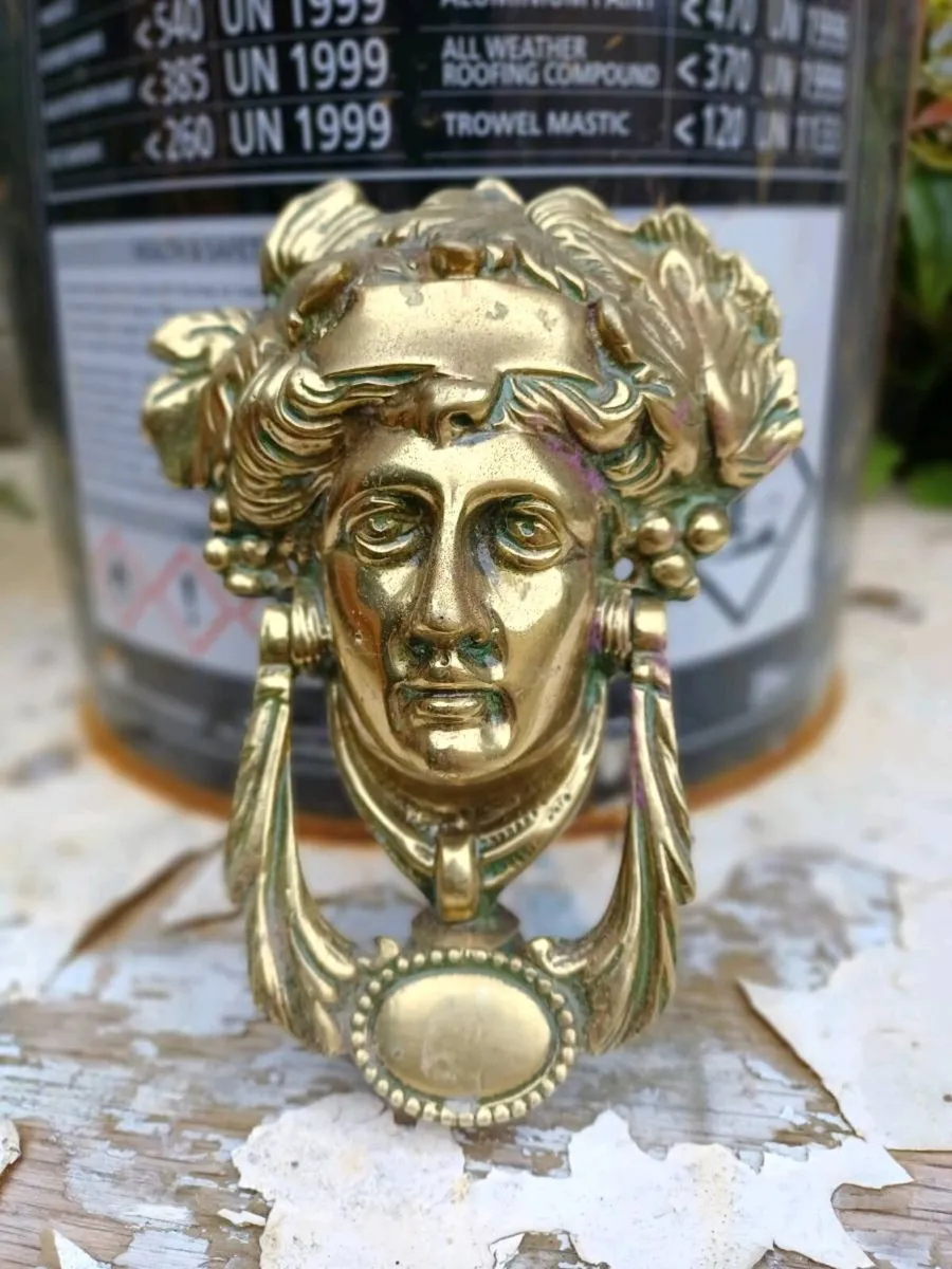 Vintage Heavy Brass Door Knocker - Image 1