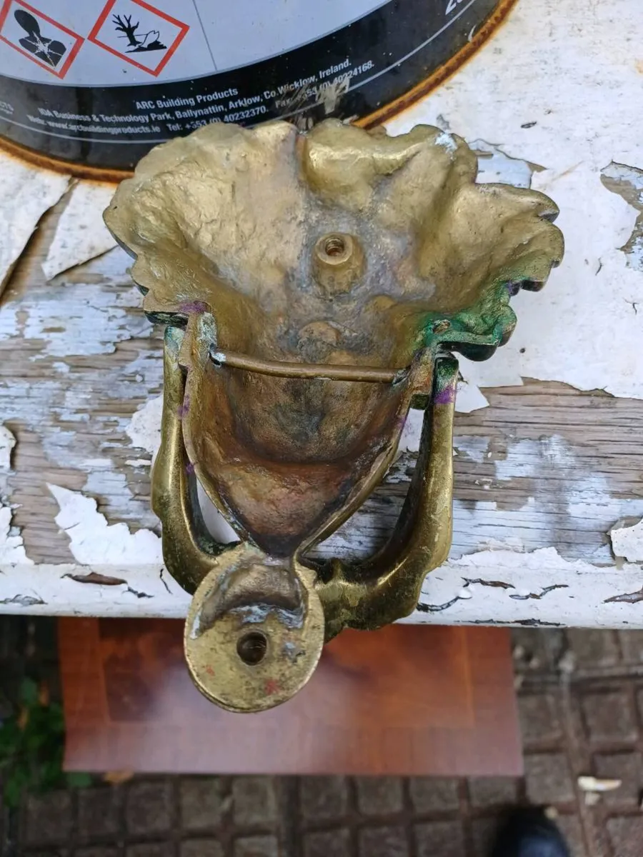 Vintage Heavy Brass Door Knocker - Image 3
