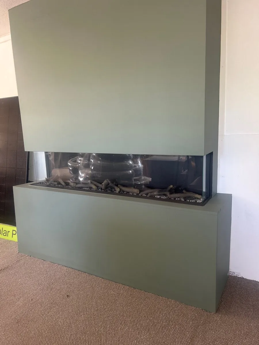 large electric fire and surround