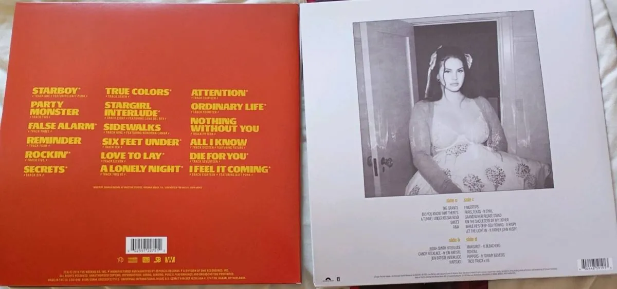Lana del Rey vinyl and the Weeknd Starboy vinyl - Image 2