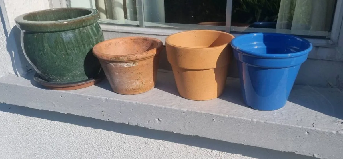Terracotta and Ceramic flower pots - Image 1