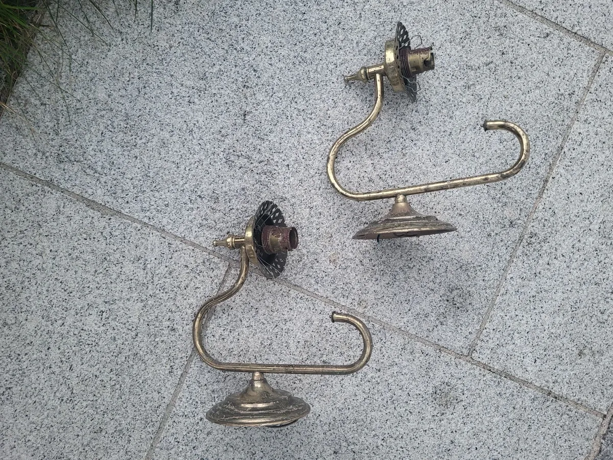 Light fittings - vintage brass - Image 2