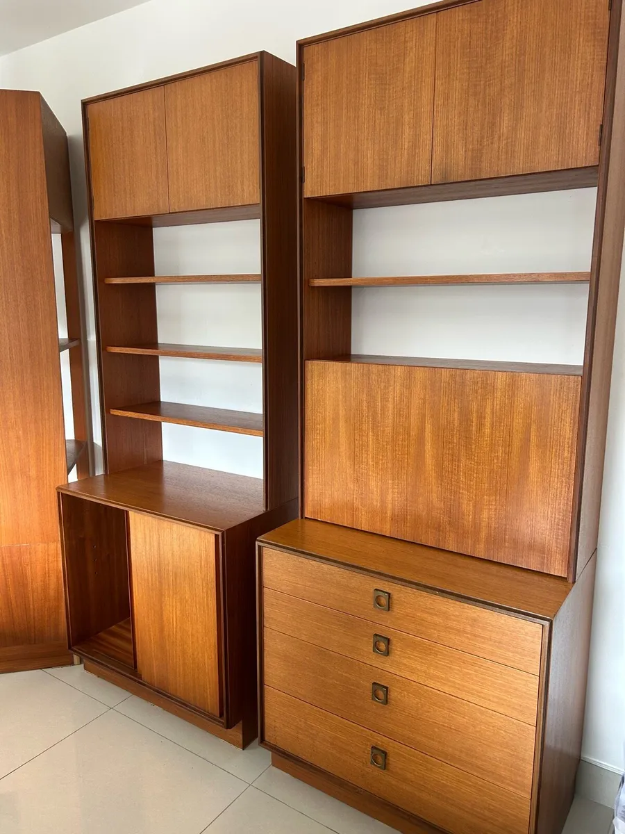 G Plan ladderax bays x 3 mid century teak retro - Image 2