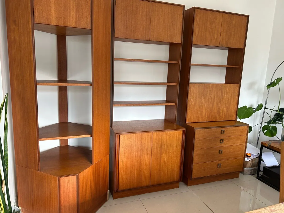 G Plan ladderax bays x 3 mid century teak retro - Image 1