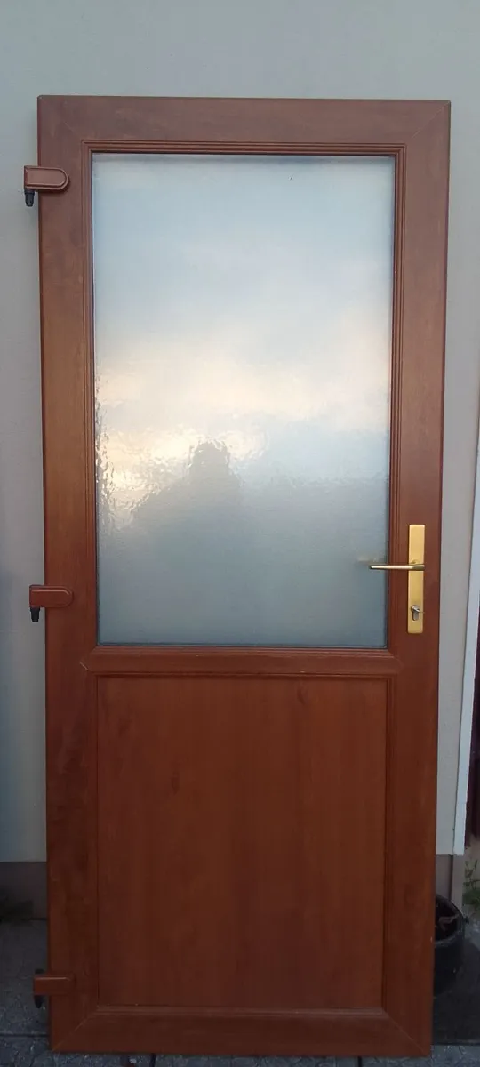 Back Door with Hinges and Keys