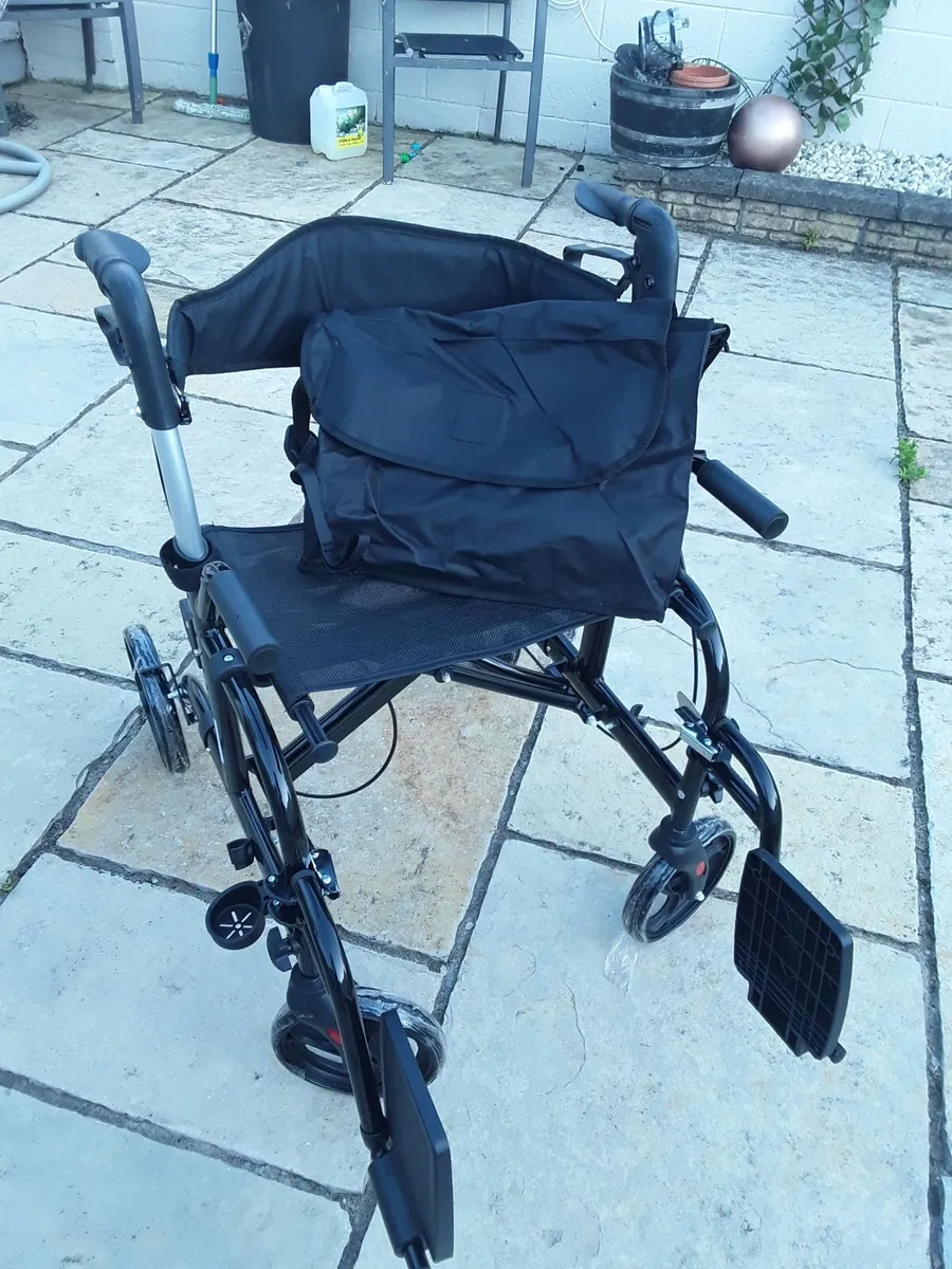 2 in 1 Rollator Walker & Transport Chair - Image 3
