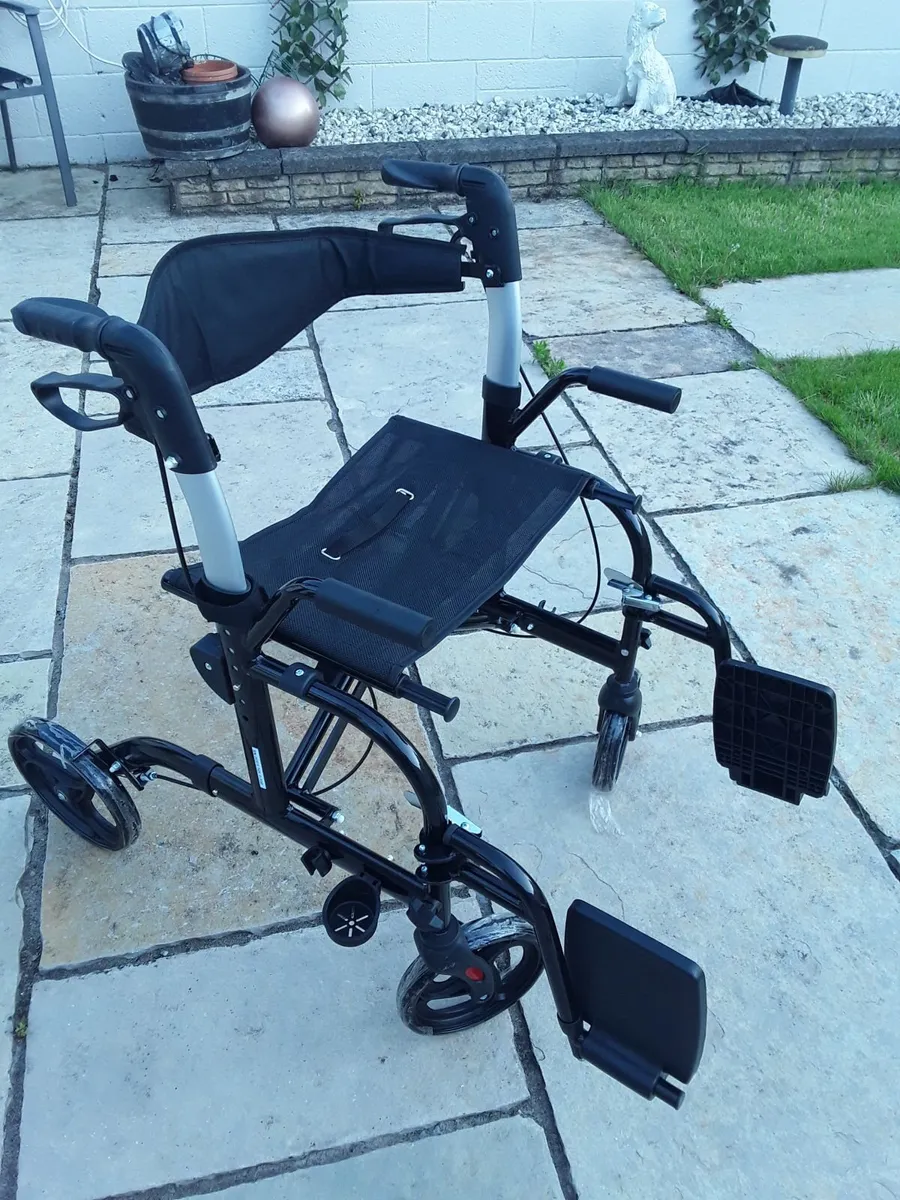 2 in 1 Rollator Walker & Transport Chair - Image 4