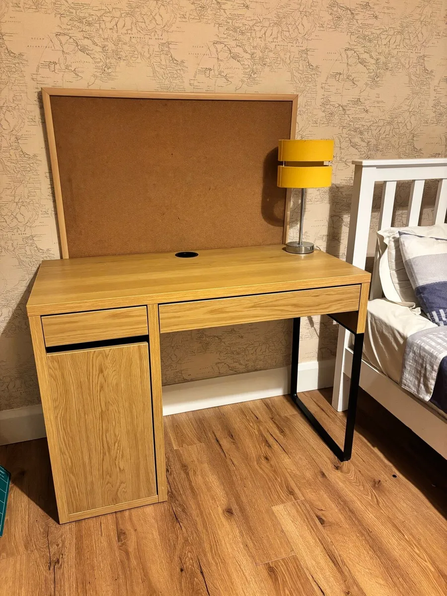 Oak Effect Study Desk