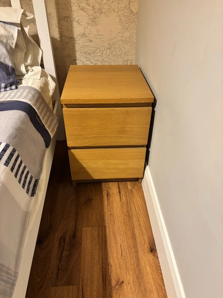 Single Bedroom Furniture Set - Bed, Desk & Locker - Image 2