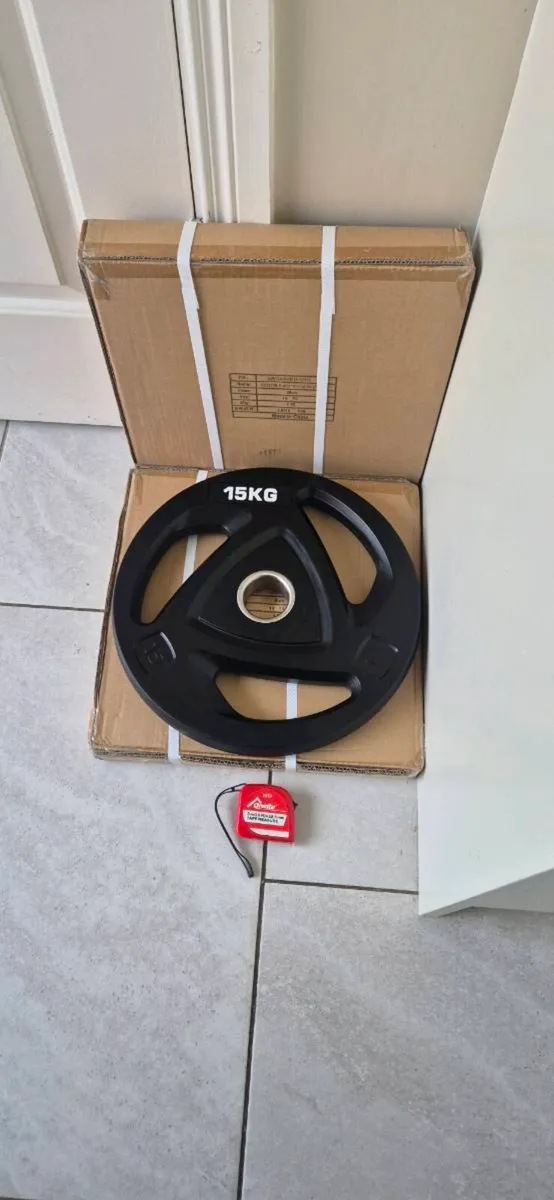 Olympic weight plates 4x15kilo brand new - Image 1