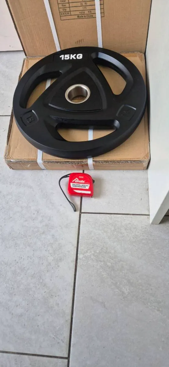 Olympic weight plates 4x15kilo brand new - Image 2
