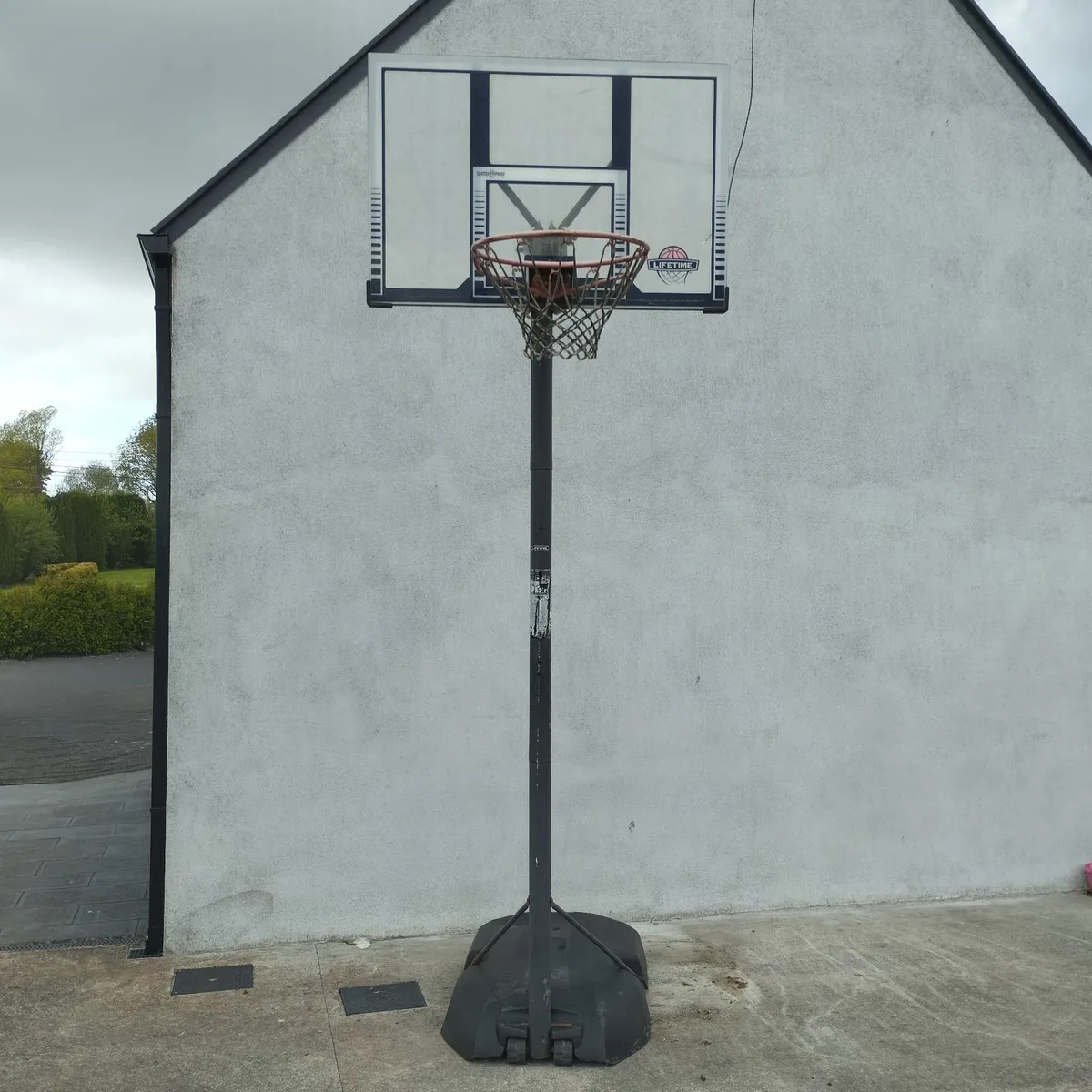 Basketball hoop and stand