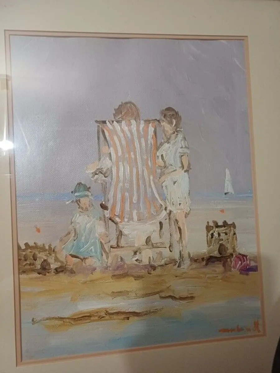 signed oil painting by well known Irish Artist Marie Carroll. - Image 1