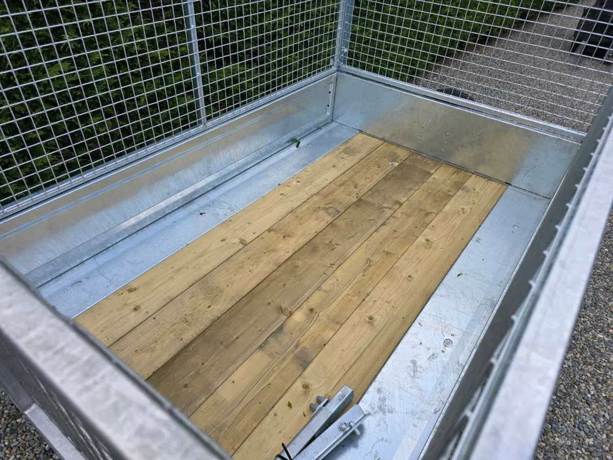 8x5ft Dale Kane builder dropside trailer meshsides - Image 3